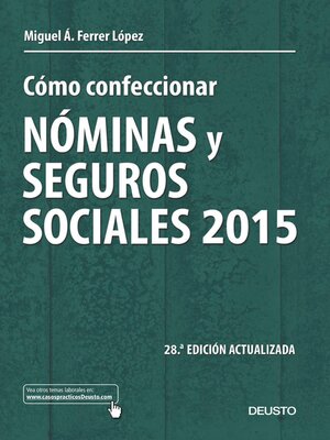 cover image of Cómo confeccionar nóminas y seguros sociales 2015